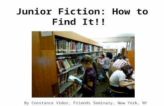 How to find Junior fiction