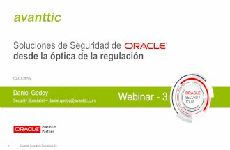 avanttic - webinar: Oracle Seguridad-Regulación (02-07-2015)