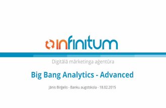 Infinitum8 Meistarklase Big Bang Analytics - Biznesa Guru