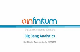 Infinitum8 Meistarklase Big Bang Analytics - Uzlecošā Biznesa Zvaigzne