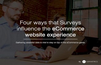 4 ways that surveys influence the e commerce website experience.