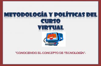 Metodologia y politicas del curso virtual
