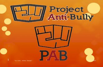 Proyecto Anti Bullying Tomas Ohman