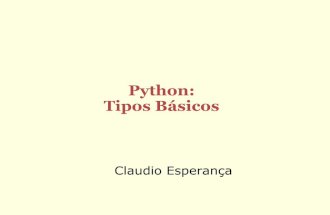 Programando em python   tipos basicos