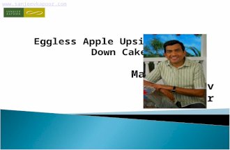 Eggless Apple Upside Down Cake