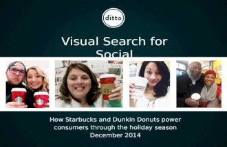 Ditto Social Photo Insights for Starbucks & Dunkin Donuts Dec 2014