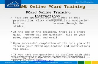 Pcard training
