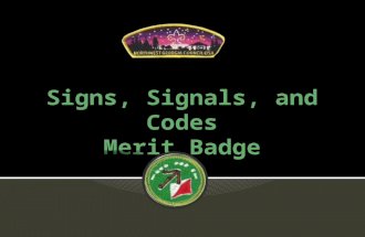 Signs, signals, & codes merit badge