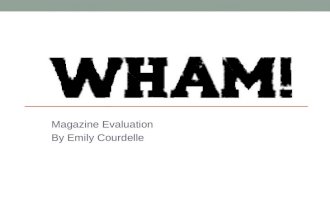 Wham! evaluation