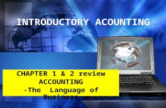 Introductory acctg   review chap 1, 2