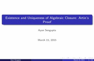 Existence and Uniqueness of Algebraic Closure