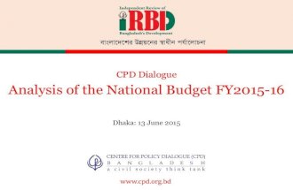CPD Dialogue on Analysis of the National Budget FY2016