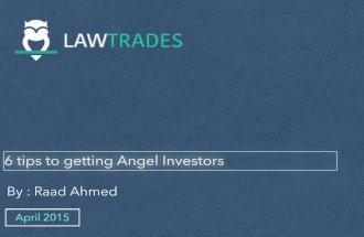 6 Tips To Getting Angel Investors