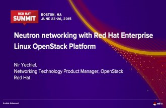 Neutron networking with Red Hat Enterprise Linux OpenStack Platform