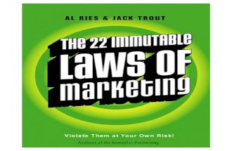 22 immutable laws of marketing