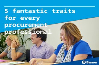 5 fantastic traits of every great procurement professional
