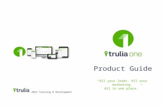 Trulia One Product Guide