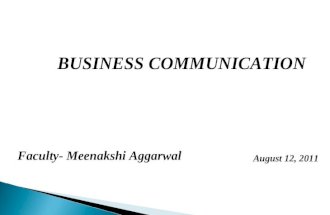 SOME POINTS YOU SHOULD KNOW ABOUT BUSINESS COMMUNICATION