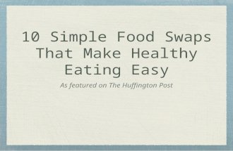 10 Simple Food Swaps That Make Healthy Eating Easy