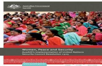 Publication on Women, Peace and Security (2010) copy