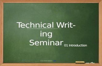 Technical writing seminar