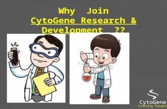 Why join cytogen