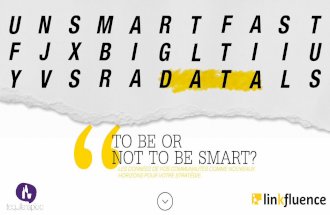 Data : To be or not to be Smart ?