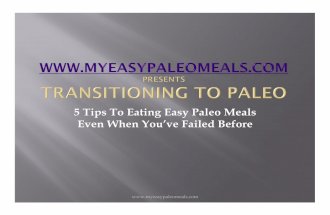 5 Tips to Successfully Transition to the Paleo Diet