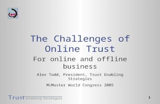 The Challenges of Online Trust