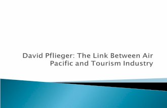 David Pflieger: The Link Between Air Pacific and Tourism Industry
