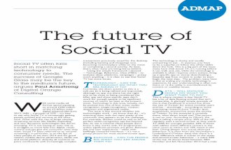 Future of Social TV - Admap - January/February 2014 - HERE/FORTH / Paul Armstrong