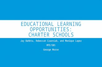 Educational Learning Opportunity: Charter Schools