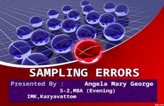 Sampling errors 8-12-2014