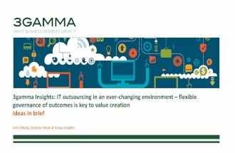 3gamma insights - Idea in brief - IT outsourcing in an ever-changing environment