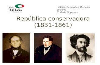 República conservadora (1831 1861)