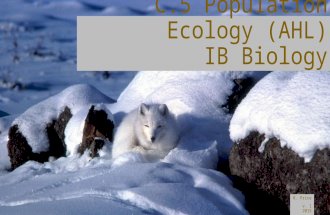 DP Biology Option C5 Population Ecology