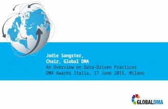 An overview on data driven practices - Jodie Sangster, GlobalDMA