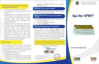 Leaflet Pendaftaran NPWP 2014 (L-KUP-004-14-00)