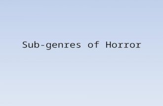 Horror Sub Genres