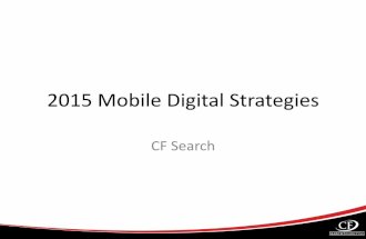 2015 Mobile Strategies - SEO, Search, Display, HyperLocal Display, GeoFencing, and Showrooming