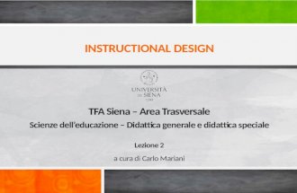 Instructional design   lezione 2