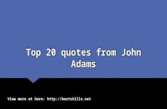 Top 20 quotes from John Adams
