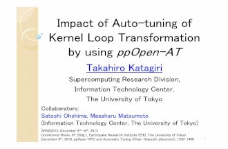 Impact of Auto-tuning of Kernel Loop Transformation by using ppOpen-AT