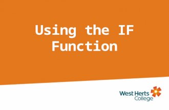 Using the if function simple