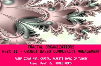Fractal organizations part ii – object based complexity management