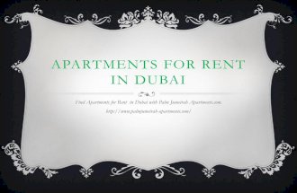 Apartments for rent  in dubai