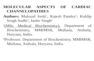 MOLECULAR ASPECTS OF CARDIAC CHANNELOPATHIES