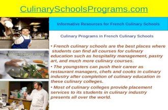 How to Choose Career in French Culinary Art Schools