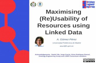 Maximising (Re)Usability of Resources using Linked Data