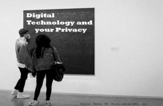 Digital Technology and Privacy